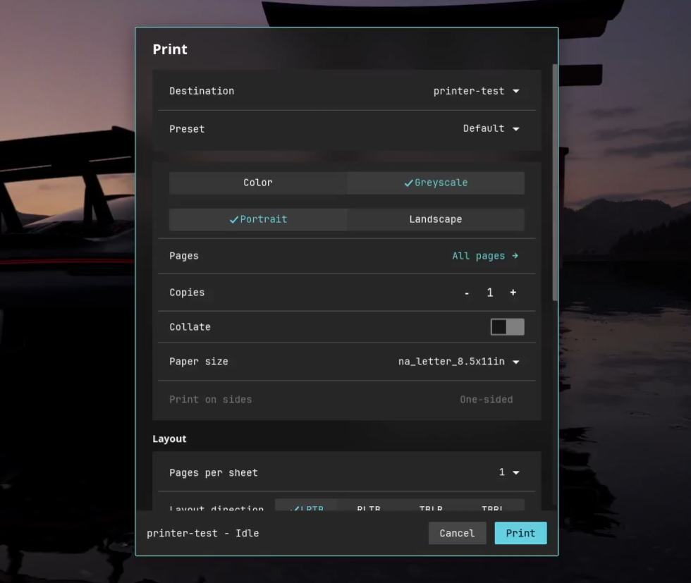 cosmic-print-dialog-screenshot
